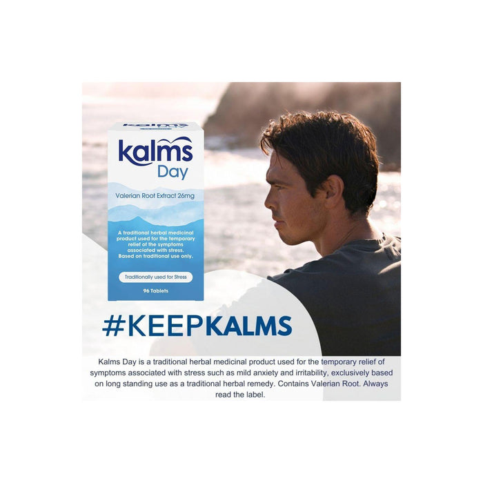Kalms Day - Traditional Herbal Medicinal Temporary Relief of Symptoms associated with Stress, 96 Tablets