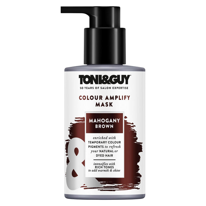 Toni & Guy Temporary Colour Amplify Mask Mahogany Brown 200ml