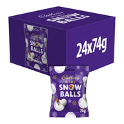Cadbury Dairy Milk Chocolate Christmas Mini Snow Balls (24 x 74g)