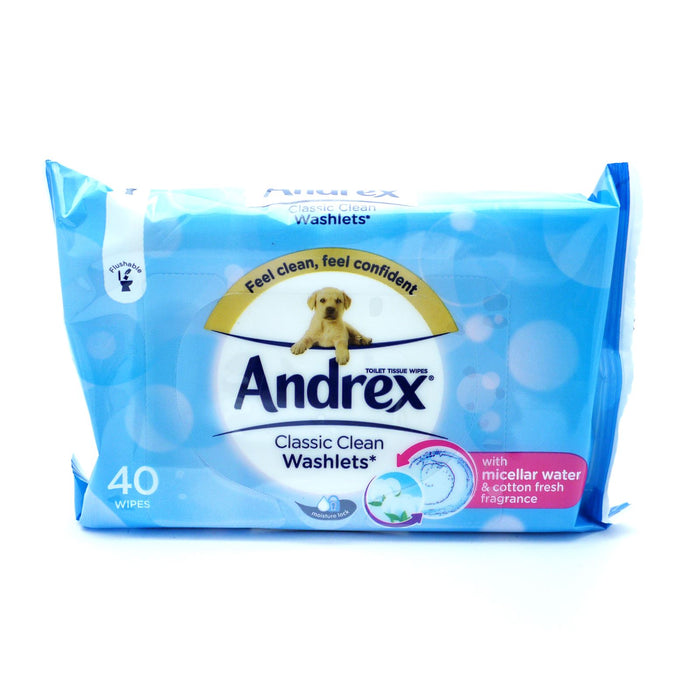 12 x Andrex Classic Clean Washlets 36'S (Box)