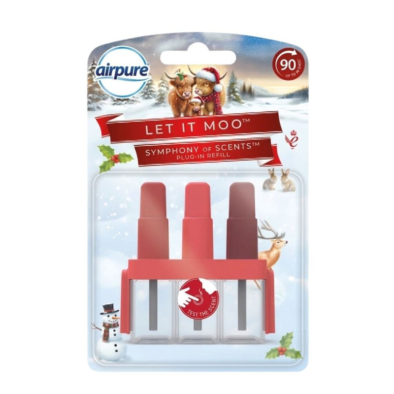 AirPure Let It Moo Plug-In Refill Air Freshener, 3 Fragrance (20ml)