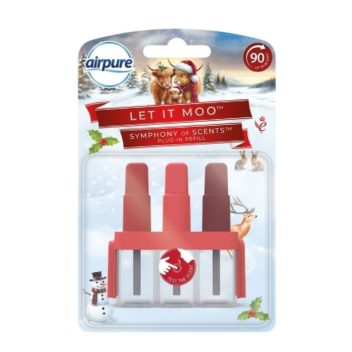 AirPure Let It Moo Plug-In Refill Air Freshener, 3 Fragrance (20ml)