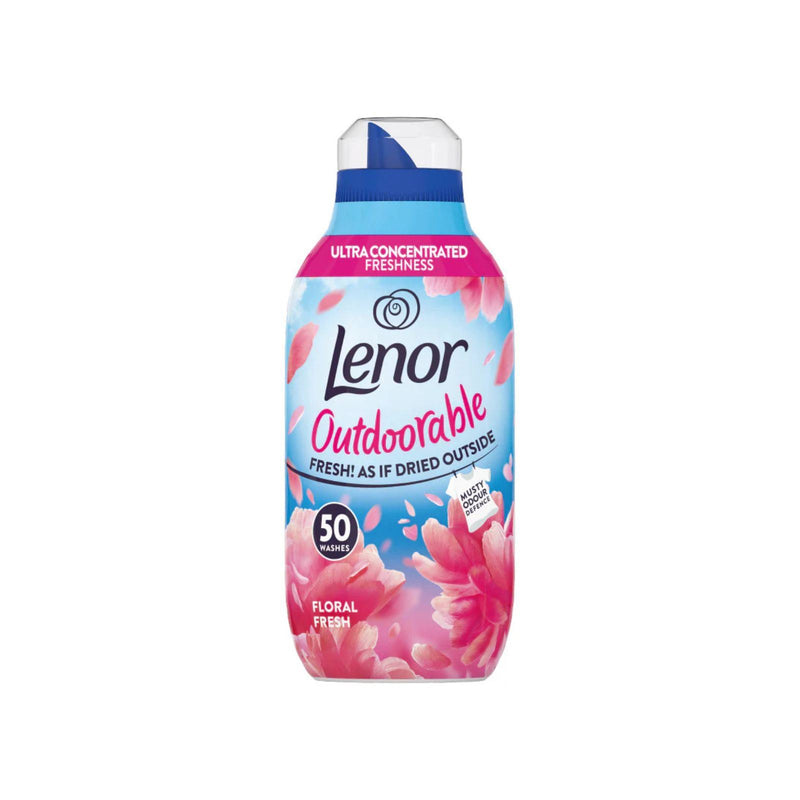 Lenor Outdoorable Fabric Conditioner Floral Fresh Scent Liquid 50 Washes 700ml