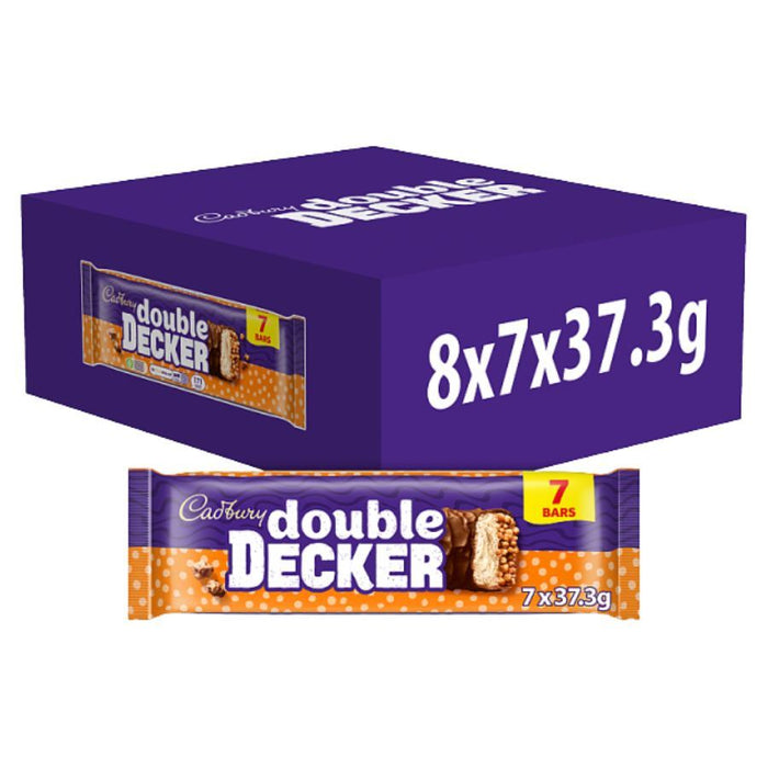 Cadbury Double Decker Chocolate Nougat Bar Multipack 7 Pack (8 x 261.1g)