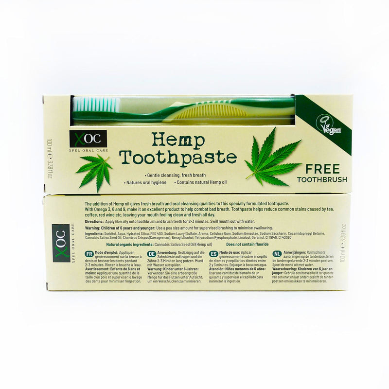 XOC Hemp Toothpaste 100 ml with Free Toothbrush