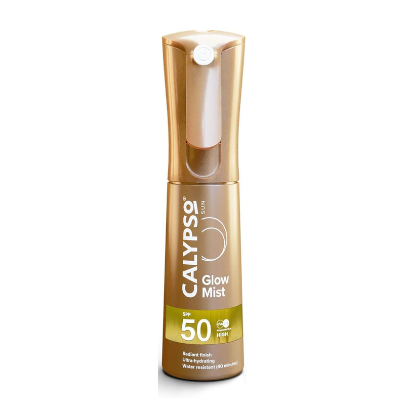 Calypso Glow Mist SPF50 Radiant Skin Glow Finish, Protective Sun Spray, 100ml