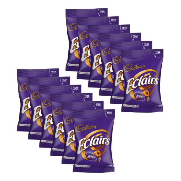 Cadbury Chocolate Eclairs Sharing Bag (12 x 110g)