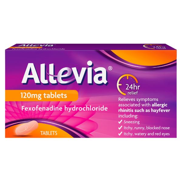 Allevia Hayfever Allergy Tablets,120mg, 7 Tablets