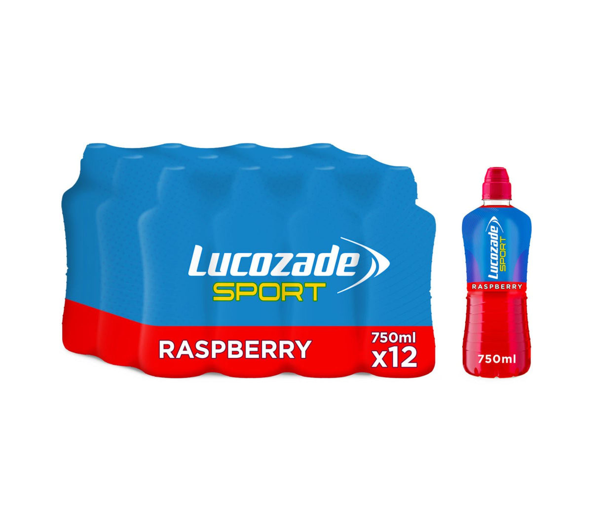 Lucozade Energy Drink Sport Raspberry 750 ml (Box 12) — myShop