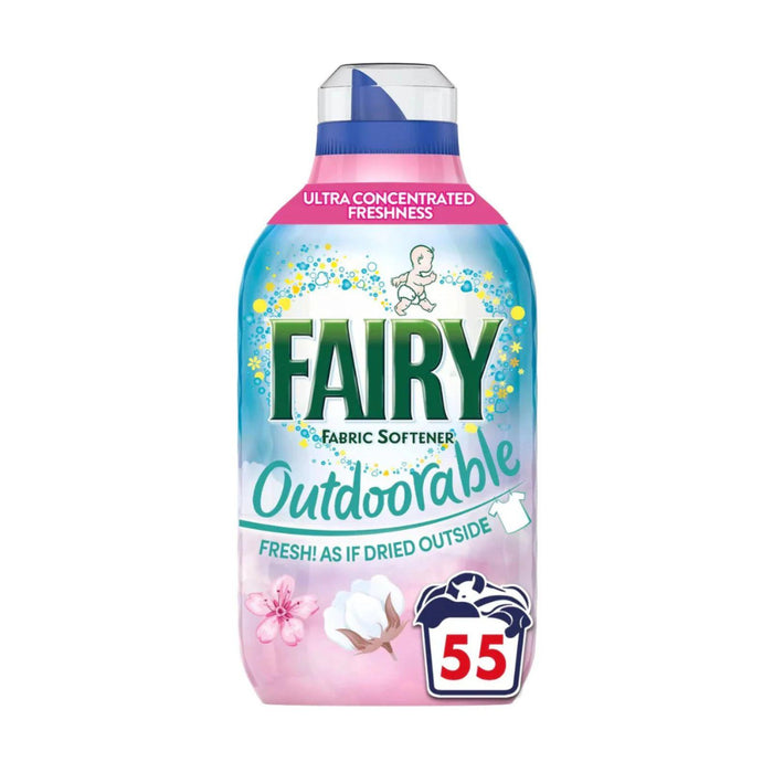 Fairy Outdoorable Fabric Conditioner, Cherry Blossom and Nordic Cotton, 55 Washes