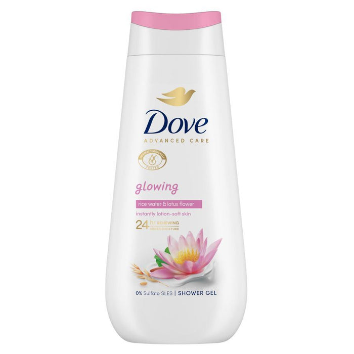 Dove Advanced Care Glowing Rice Water & Lotus Flower Shower Gel (225ml)