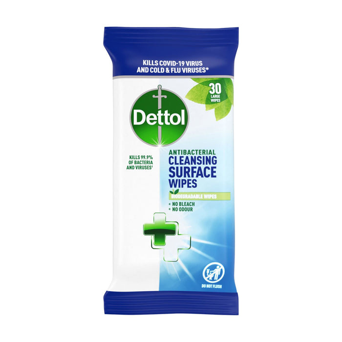 Dettol Anti Bacterial Surface Wipes 30'S