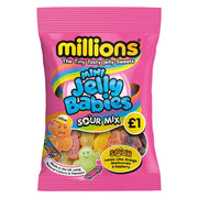 Millions Mini Jelly Babies Sour Mix Bag (12 x 100g) - image 2