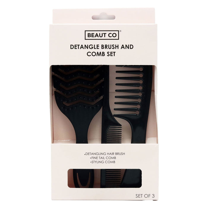 Beaut Co Detangle Brush And Comb Set