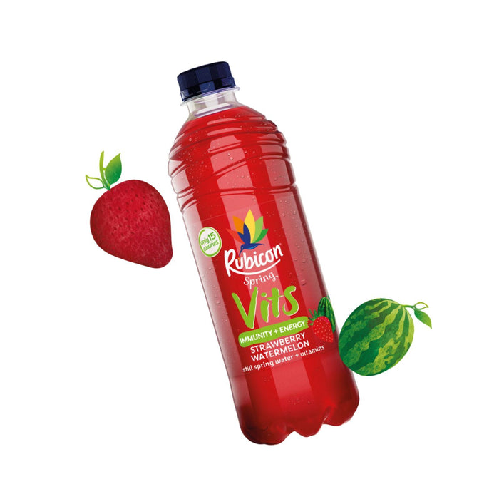 Rubicon Spring Still Vits Strawberry Watermelon £1.29 500ml (Box of 12)