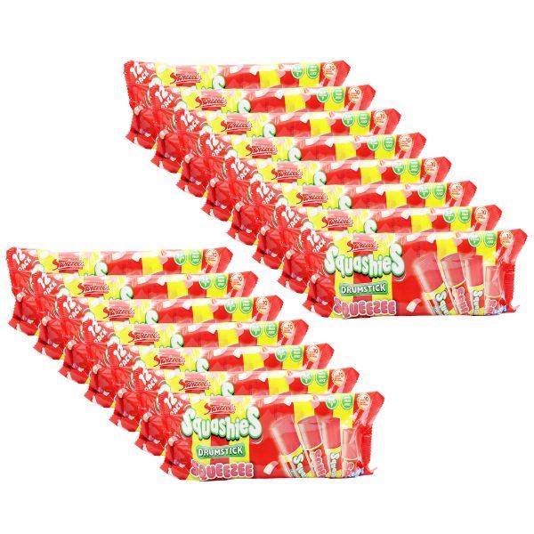 Swizzels Squashies Drumstick Squeezee Freezable Ice Pops 12pk (15 x 540ml)
