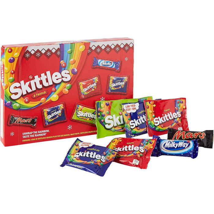 Skittles & Friends Sweets Medium Christmas Selection Box 150g
