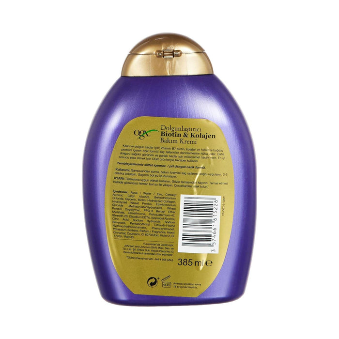 OGX Biotin & Collagen Hair Thickening Conditioner, 385ml