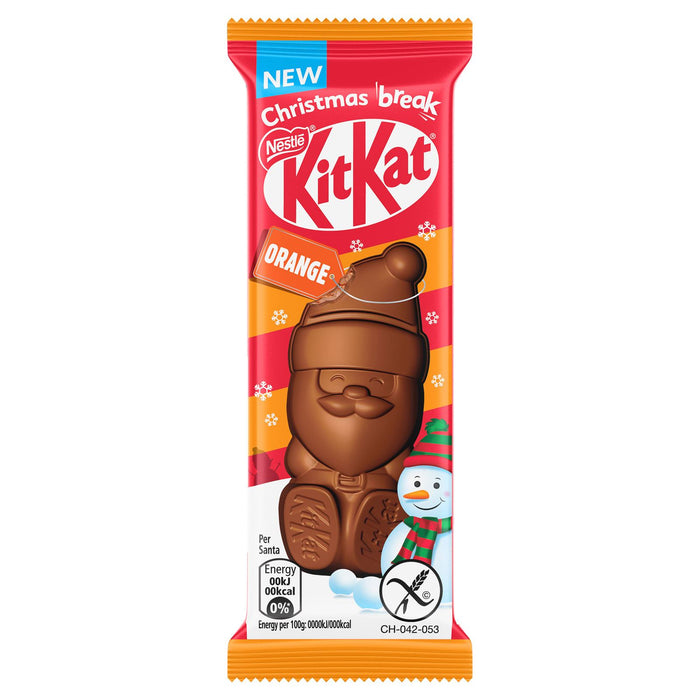 Kit Kat Icon Santa Orange Chocolate Christmas Figure (30 x 29g)