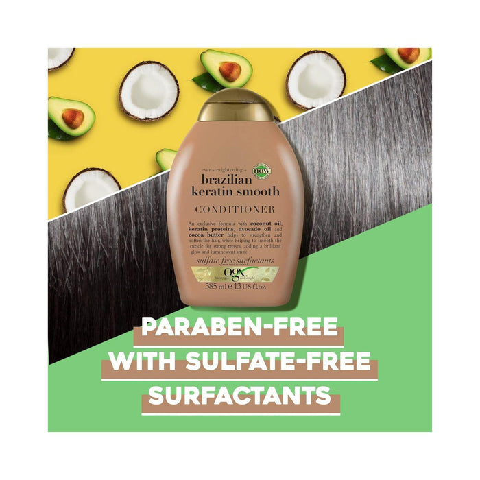 OGX Brazilian Keratin Smooth Conditioner 385ml