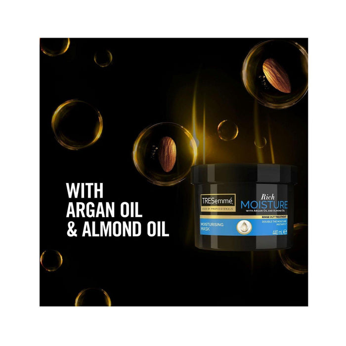 TRESemme Rich Moisture Hair Mask Argan Oil and Almond Oil Moisturising and Hydrating 440ml