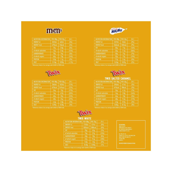 Twix & Friends Medium Christmas Selection Box 140g  (Box of 9)