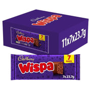 Cadbury Wispa Chocolate Bar Multipack 7 Pack (11 x 165.9g)