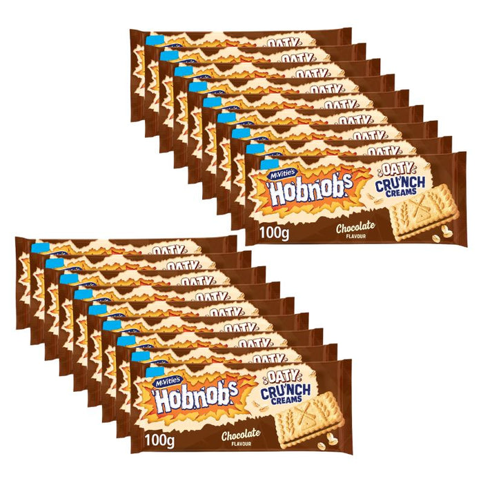 McVitie's Hobnobs Oaty Cru'nch Creams Chocolate Flavour (18 x 100g)