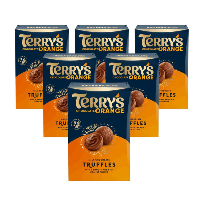 Terry's Chocolate Orange Truffles, Milk Chocolate with Orange Filling 200g (Box of 6)
