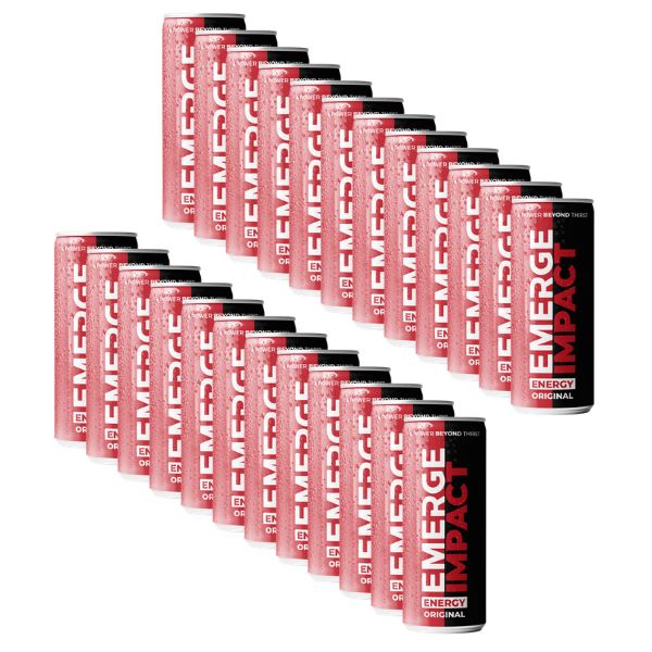 Emerge Impact Original (24 x 250ml) - Great Tasting Energy Drink