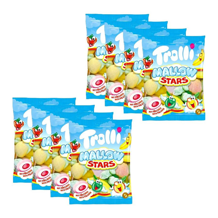 Trolli Mallow Stars Marshmallow Sweets (8 x 150g)