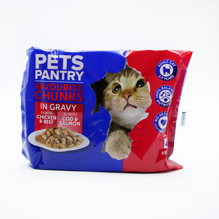 Hilife Pets Pantry Favourite Chunks in Gravy 4x85 g (Box of 13)