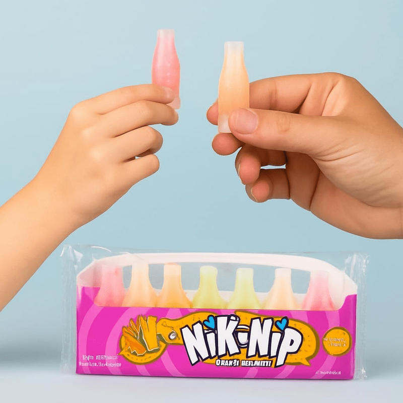 Nik-L-Nip Mini Drinks Fruity Liquid Candy Inside Wax Bottle, 8 Pack - image 3