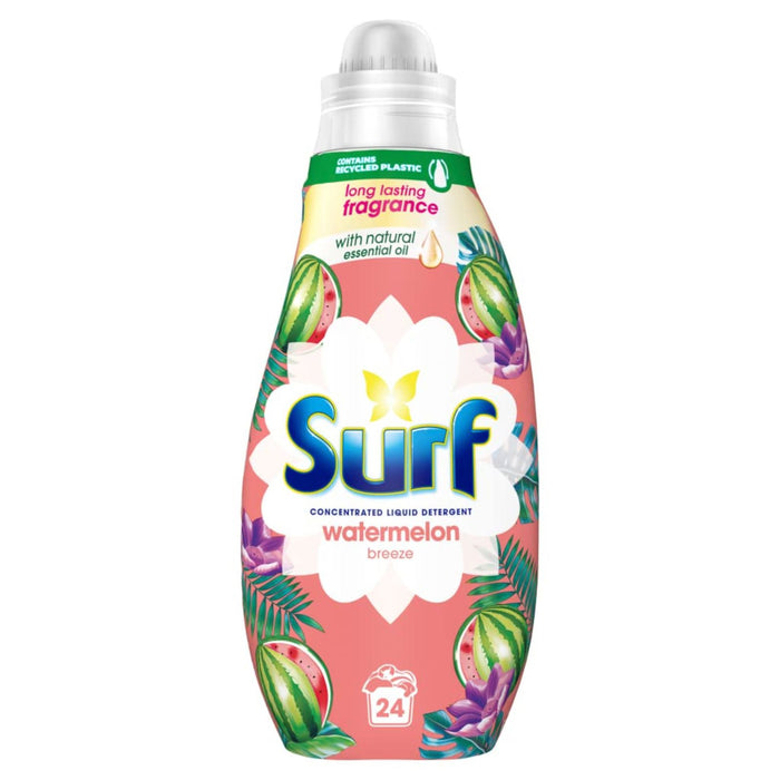 Surf Watermelon Breeze Concentrated Liquid Laundry Detergent 24 Washes, 648 ml