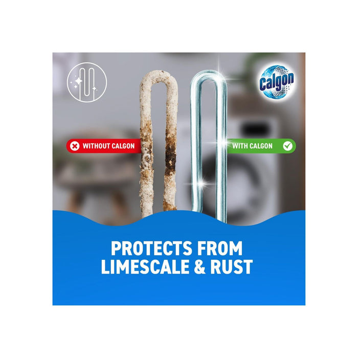 Calgon 4-in-1 Washing Machine Cleaner and Water Softener Tablets, Removes Limescale & Odours, Deep Clean Units, 45 Tablets