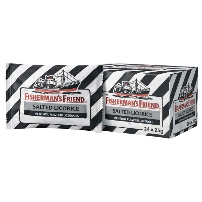 Fisherman's Friend Salted Licorice Menthol Flavour Lozenges (24 x 25g)