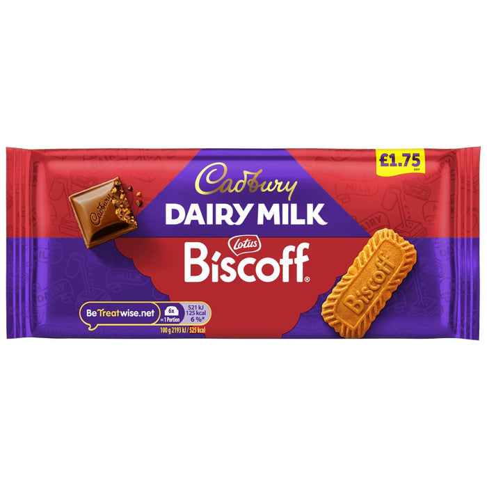 Cadbury Dairy Milk Biscoff Chocolate Bar (21 x 95g)
