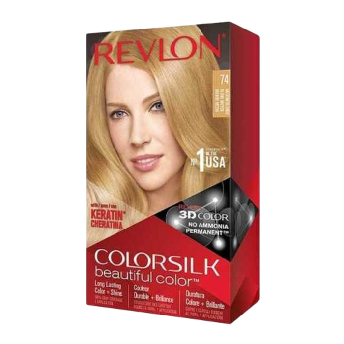 Revlon Colorsilk Beautiful Color Permanent Hair Color 74 Medium Blonde