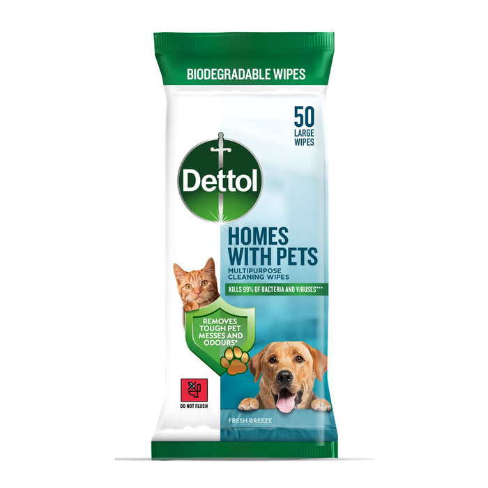 Dettol Multipurpose Wipes Home With 50's