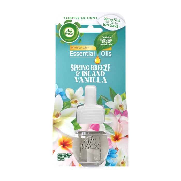 Air Wick Electric Single Refill Spring Breeze and Island Vanilla 19ml