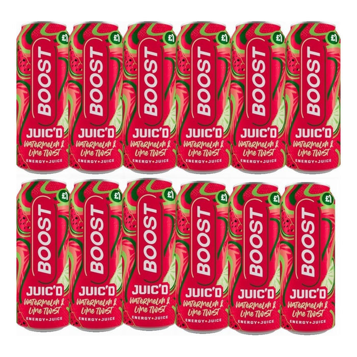 Boost Energy Juiced Watermelon Pm £1 500ml (Box of 12)