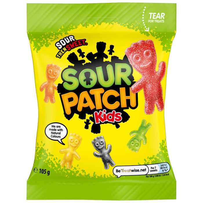 Sour Patch Kids Soft & Chewy Gummy Candy, Sweets Sharing Bag (10 x 105g)