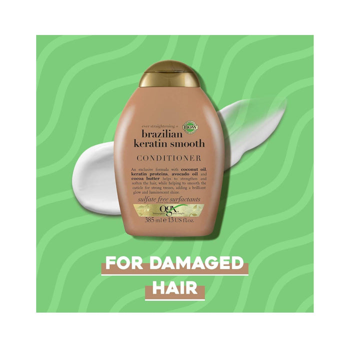 OGX Brazilian Keratin Smooth Conditioner 385ml