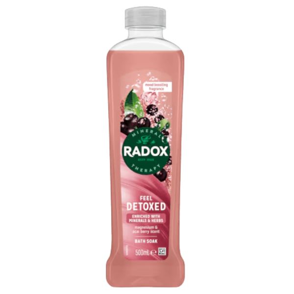 Radox Feel Detoxed Bath Soak with Acai Berry Scent 500ml