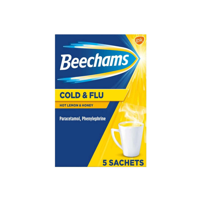 Beechams Cold & Flu Honey & Lemon 5's
