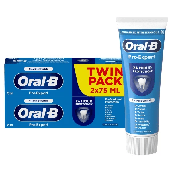 Oral-B Pro Expert Professional Protection Toothpaste Twin Pack (2 x 75ml)