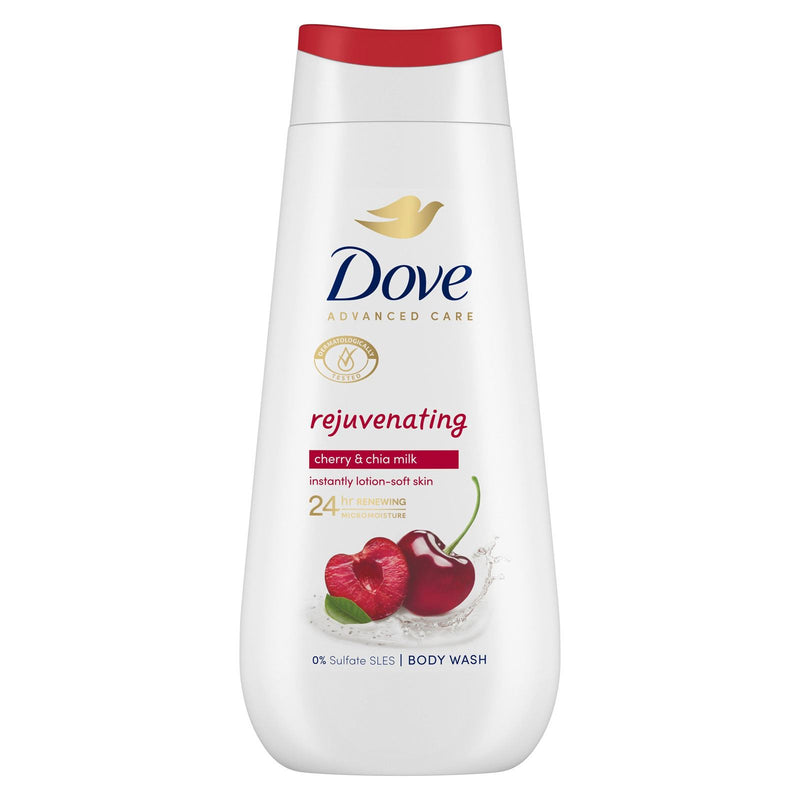 Dove Rejuvenating Cherry & Chia Milk Body Wash (225ml)