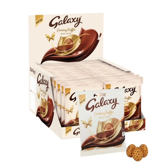 22x Galaxy Truffles Milk Chocolate Easter Mini Eggs Bag 74g (Box)