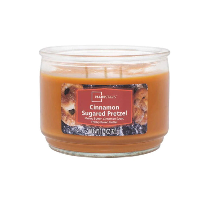 Mainstays Cinnamon Sugared Pretzel Scented Candle 11.5oz