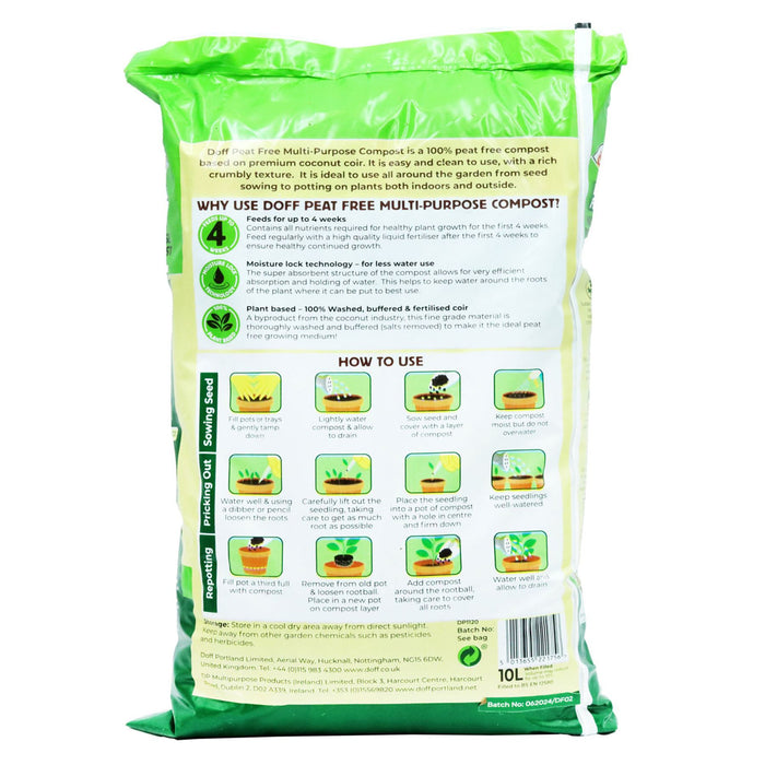 Doff Peat Free Multi-Purpose Compost (10L)